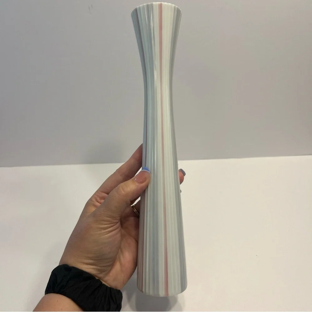 VTG Rosenthal Germany Faceted Striped Vase
